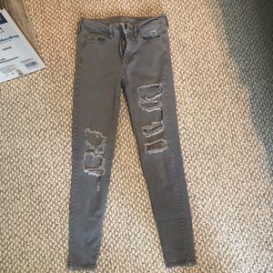 American eagle outfitters used grey jeans